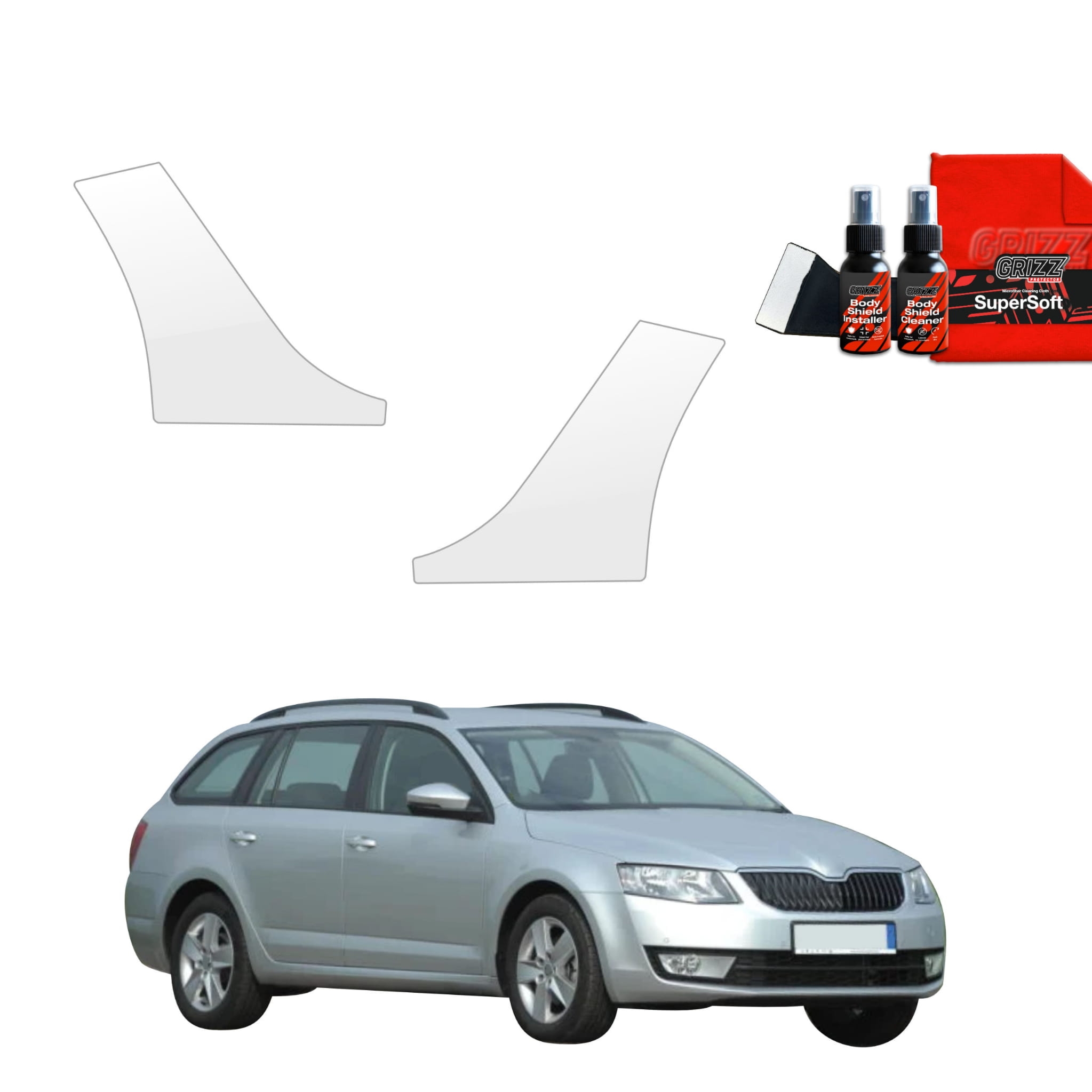 2w1 Folia ochronna na nadkola Grizz Protector do Skoda Octavia 3 Kombi 5D (2017-2020)