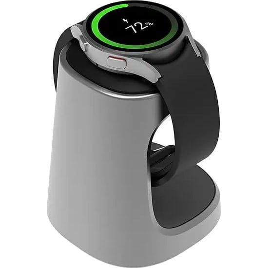 Image of Podstawka Samsung do ładowarki Watch Active2 / Watch3 / Watch4 / Watch5, srebrna