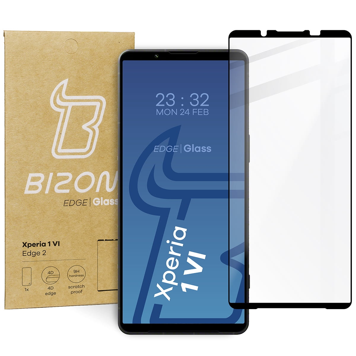 Image of Szkło hartowane Bizon Glass Edge 2 do Sony Xperia 1 VI