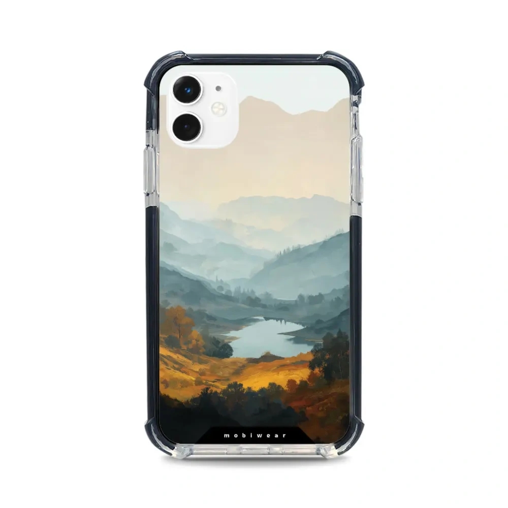 Etui ochronne do iPhone 11 do MagSafe, Mobiwear Elite Bumper, jezioro w dolinie