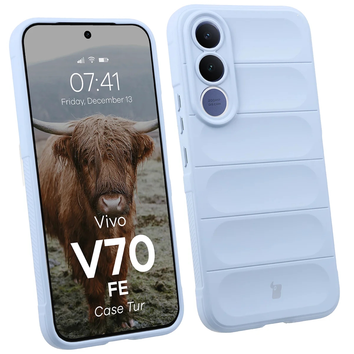 Pancerne etui Bizon Case Tur do Vivo V70 FE 5G, jasnoniebieskie