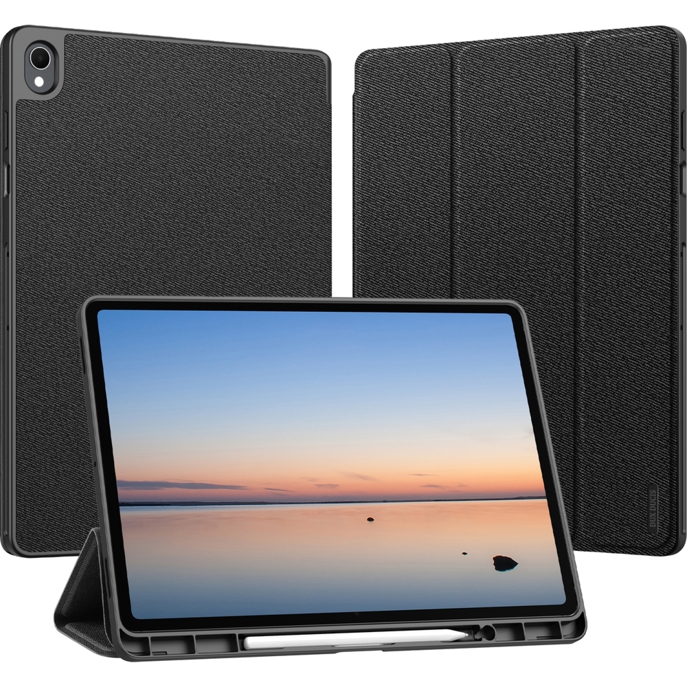 Etui z klapką Dux Ducis Domo do Galaxy Tab S12 Plus, czarne