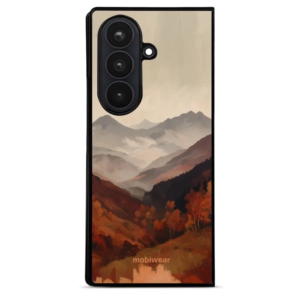 Etui ochronne do Galaxy Z Fold8 Ultra, Mobiwear Glossy Case, mglista dolina w górach