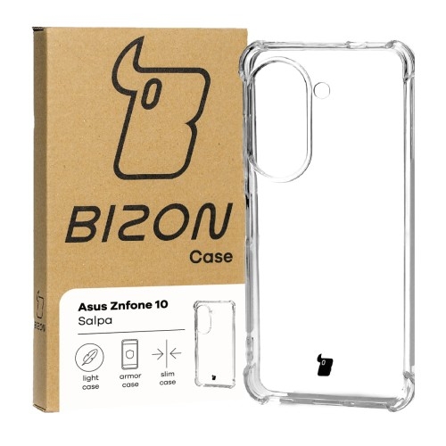 Image of Elastyczne etui Bizon Case Salpa do Asus Zenfone 10 / 9, przezroczyste