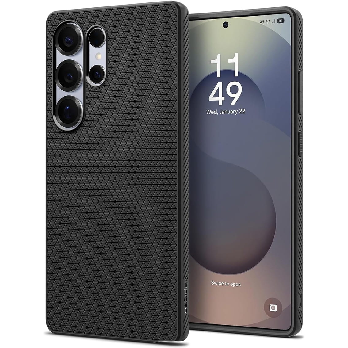 Image of Etui Spigen Liquid Air do Galaxy S25 Ultra, czarne