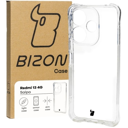 Image of Elastyczne etui Bizon Case Salpa do Xiaomi Redmi 13 4G, przezroczyste