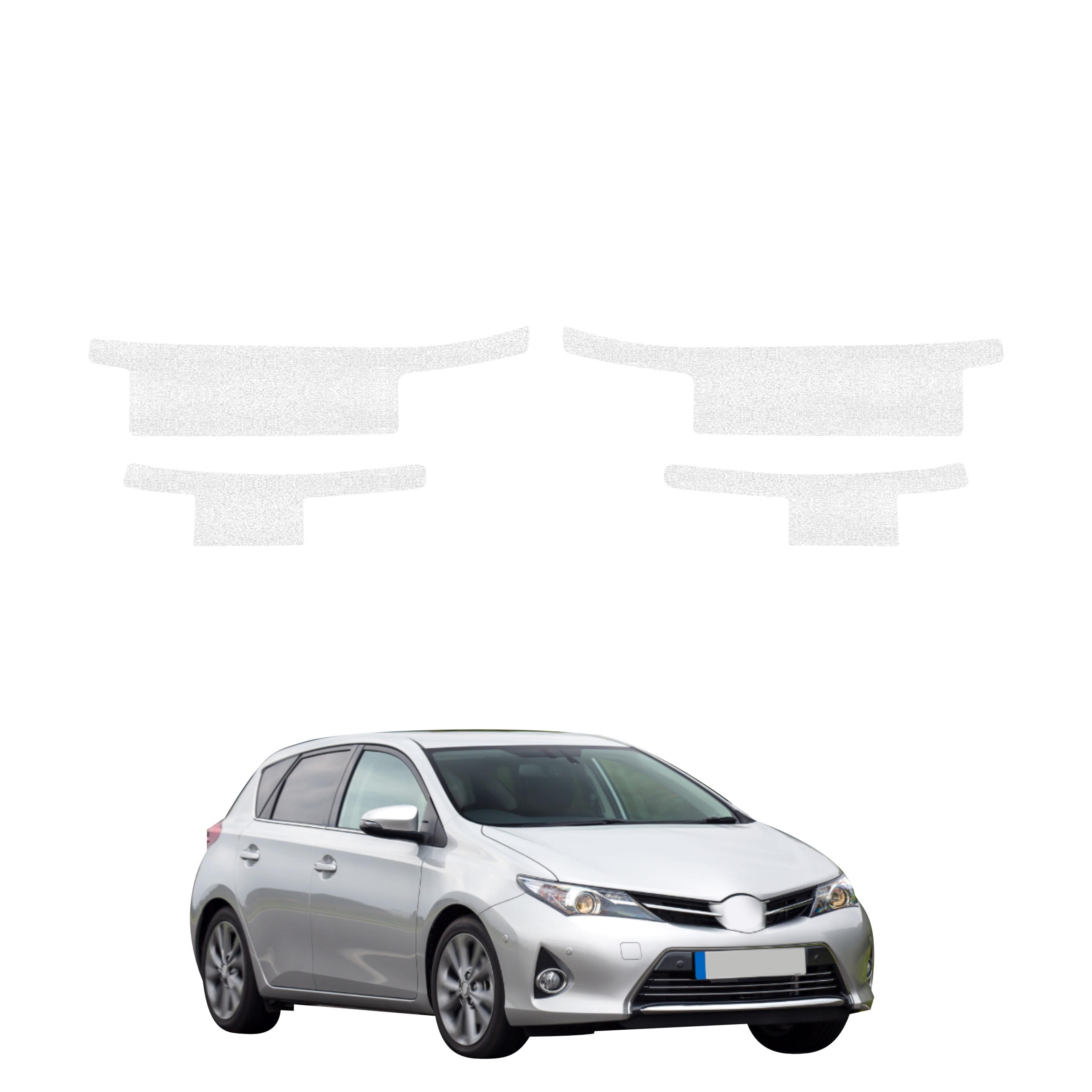 4w1 Biała powłoka techniczna Grizz Protector na progi Toyota Auris (2012-2015)