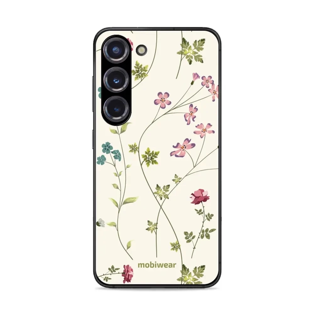 Etui ochronne do Galaxy S23, Mobiwear Glossy Case, sielski kwiat
