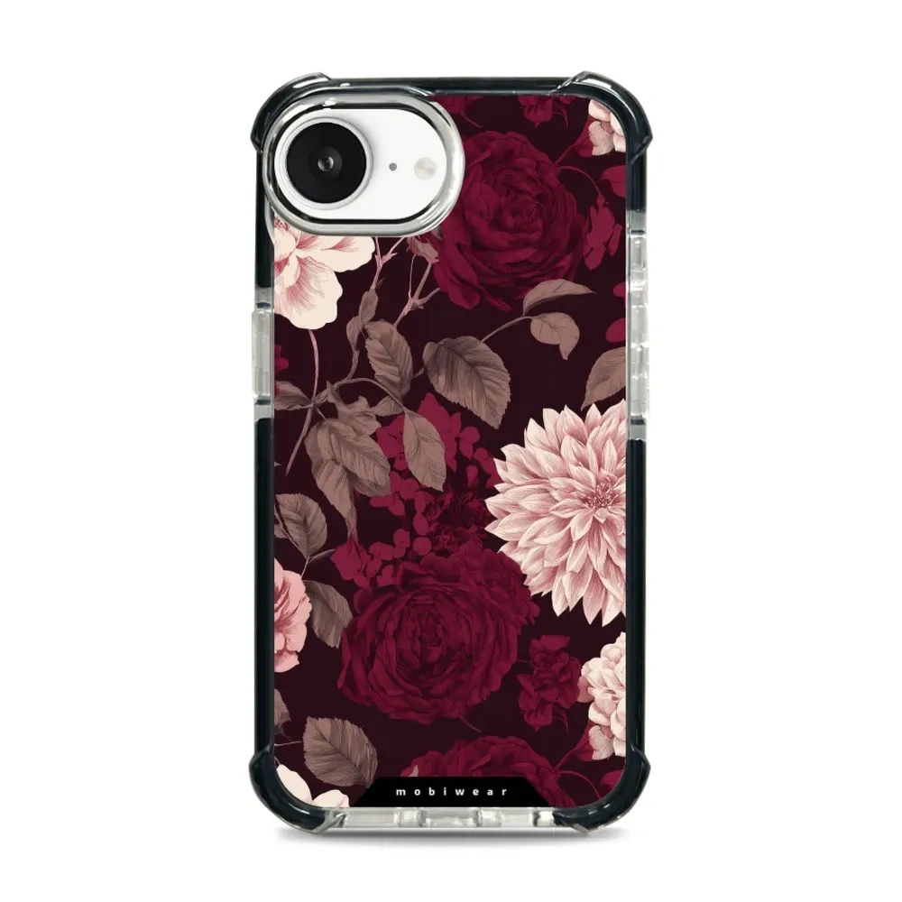 Etui ochronne do iPhone 17e do MagSafe, Mobiwear Elite Bumper, wino i dalie