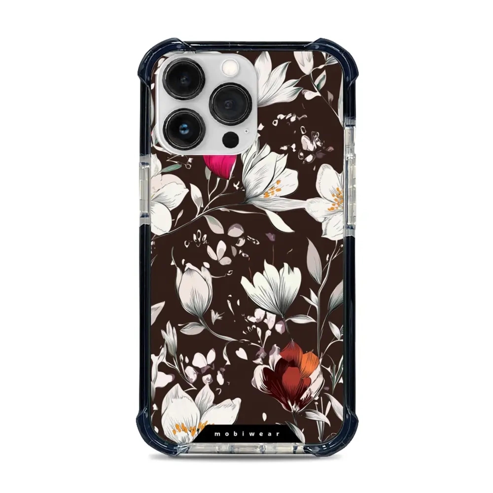 Etui ochronne do iPhone 13 Pro do MagSafe, Mobiwear Elite Bumper, nocny bukiet