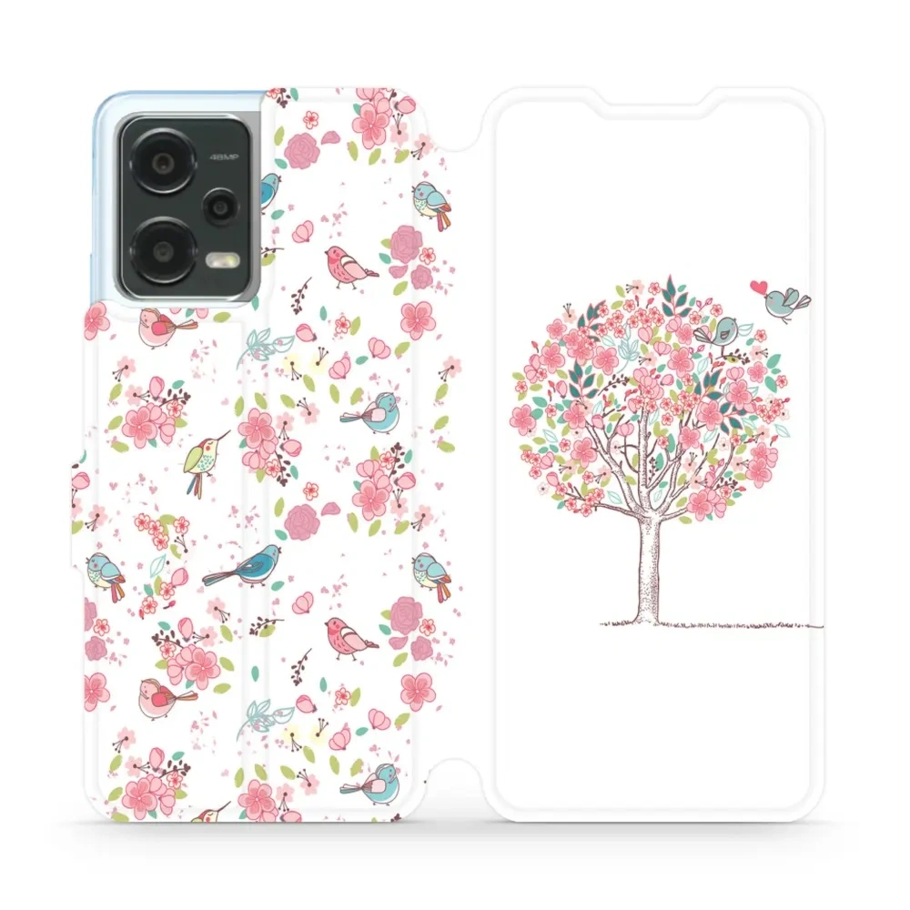 Etui z klapką do Xiaomi Poco X5, Mobiwear Book, różowy gaj
