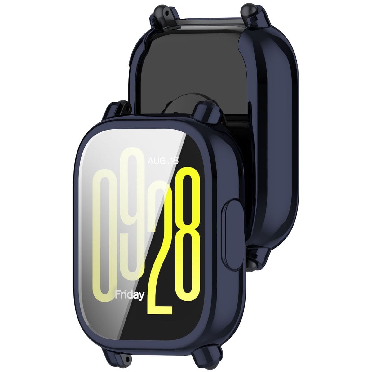 Image of Etui z osłoną ekranu Bizon Case Watch Felipe do Xiaomi Redmi Watch 5 Active, niebieskie