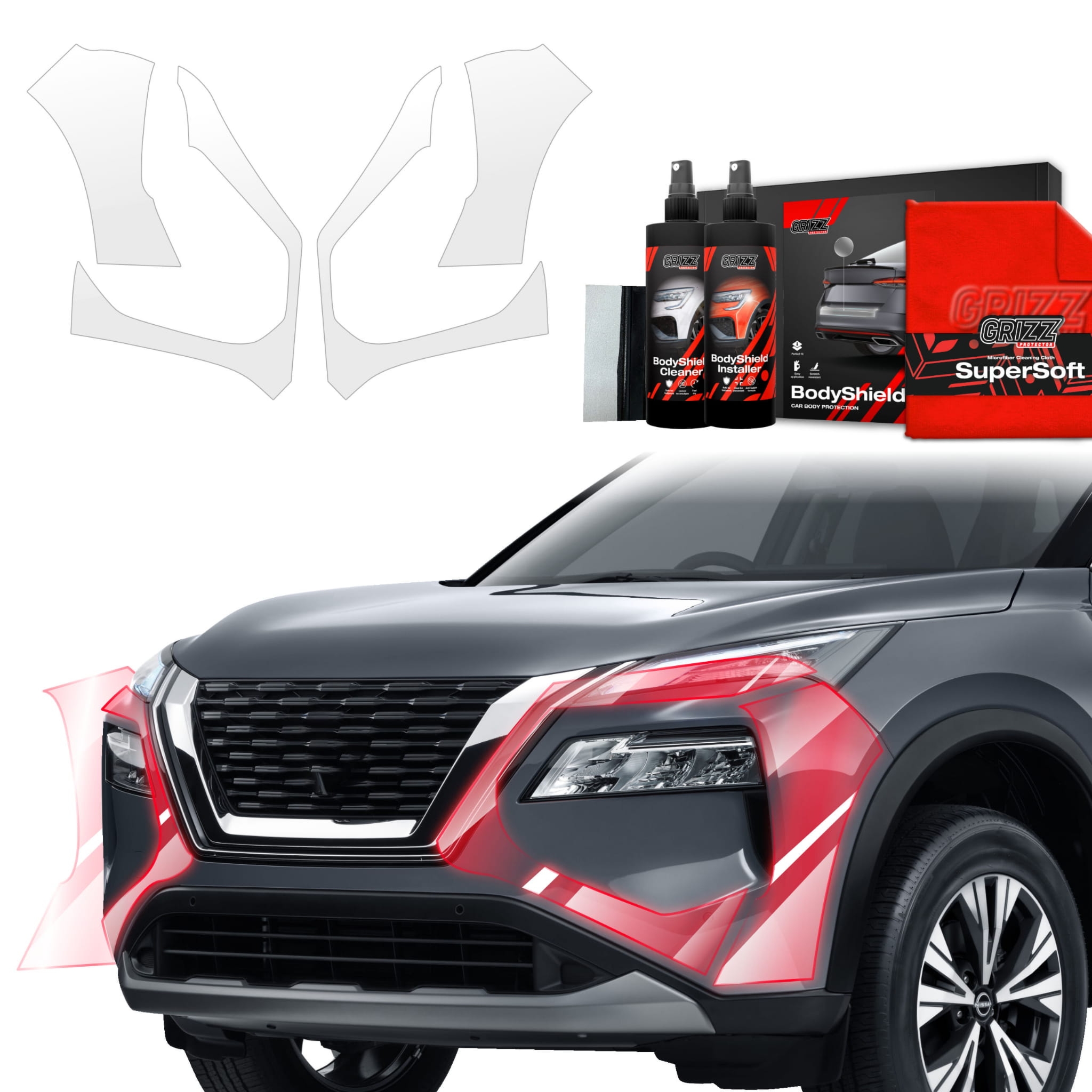 4w1 Folia ochronna Grizz Protector na zderzak do Nissan X-Trail Facelift (2024-2026)