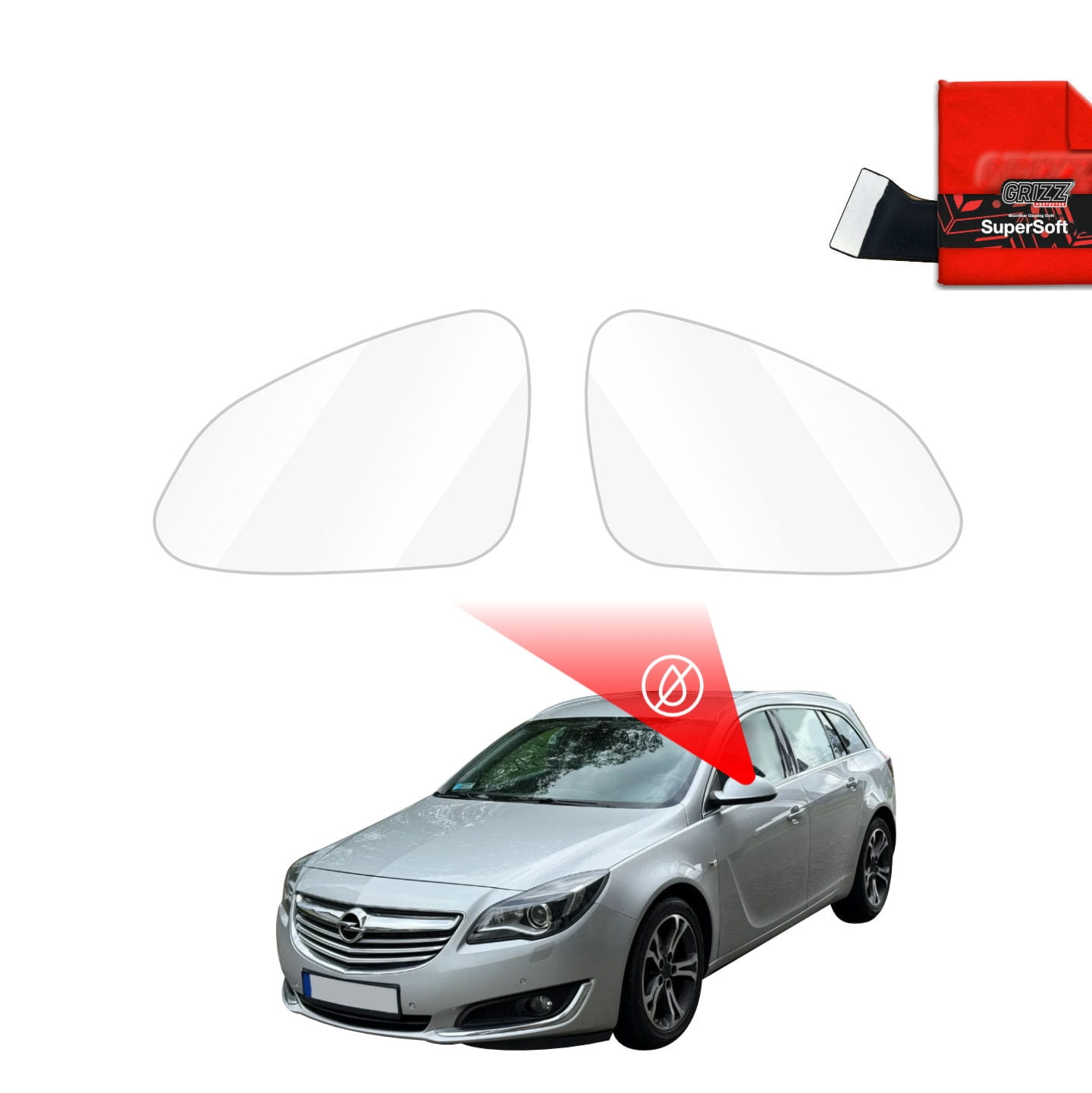 Folia przeciwdeszczowa Grizz Protector na lusterka do Opel Insignia Kombi Facelifting (2013-2017)