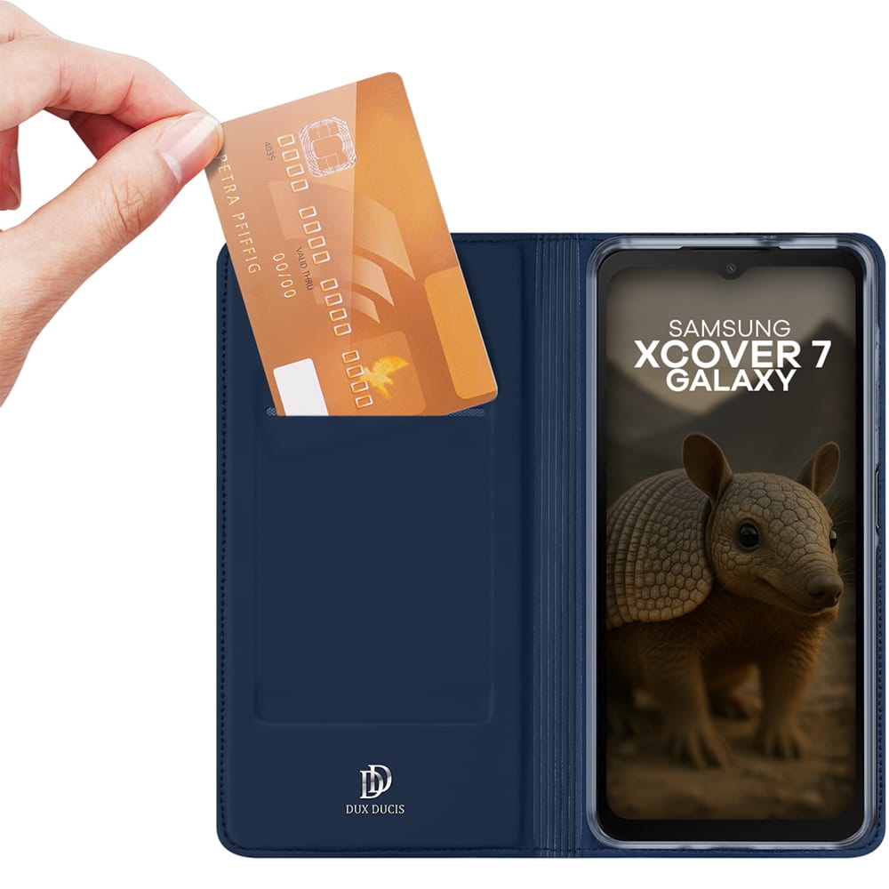 OUTLET: Etui z klapką Dux Ducis Skin Pro do Galaxy XCover 7 Pro, niebieskie