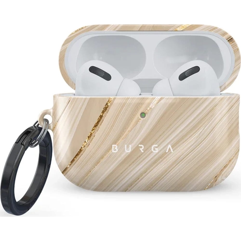 OUTLET: Etui Burga Full Glam do AirPods Pro 3, beżowo-złote