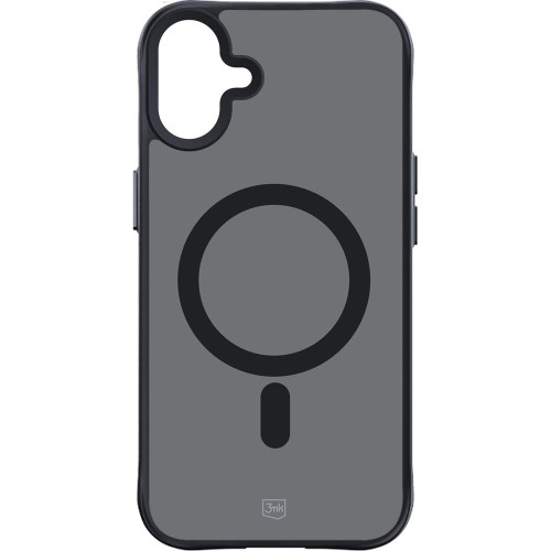 Image of Etui 3mk Smoke MagCase do iPhone 16 Plus, przydymione z czarną ramką