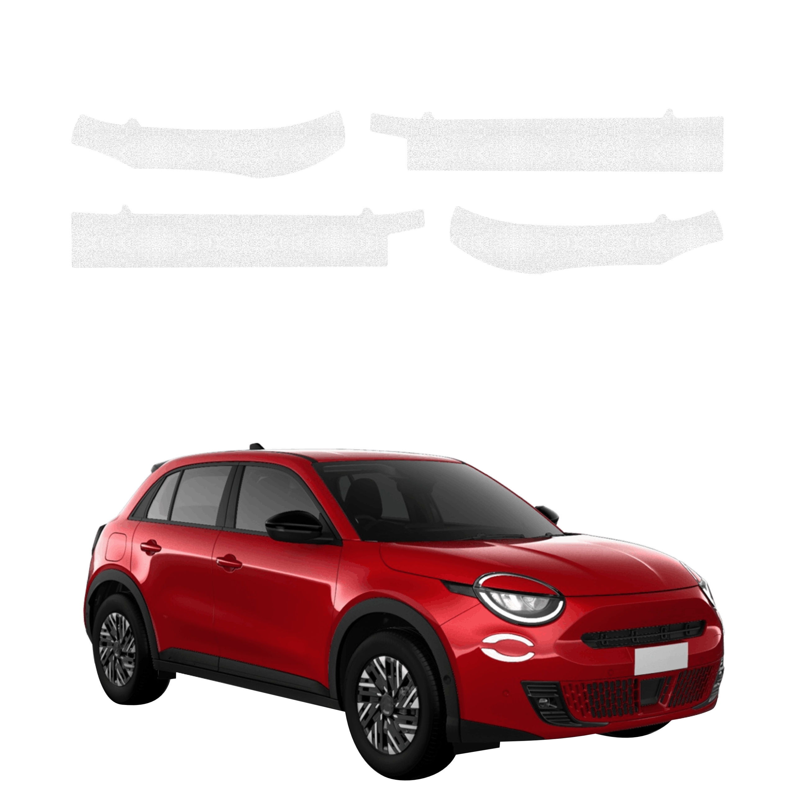 4w1 Bezbarwna powłoka techniczna Grizz Protector na progi Fiat 600 (2023-2026)
