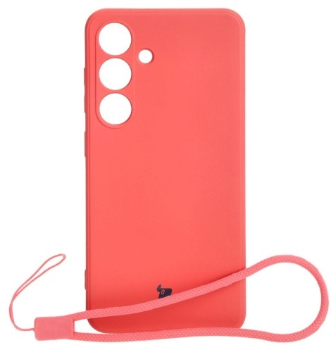 Image of Etui Bizon Case Silicone Sq do Galaxy S24, brudny róż