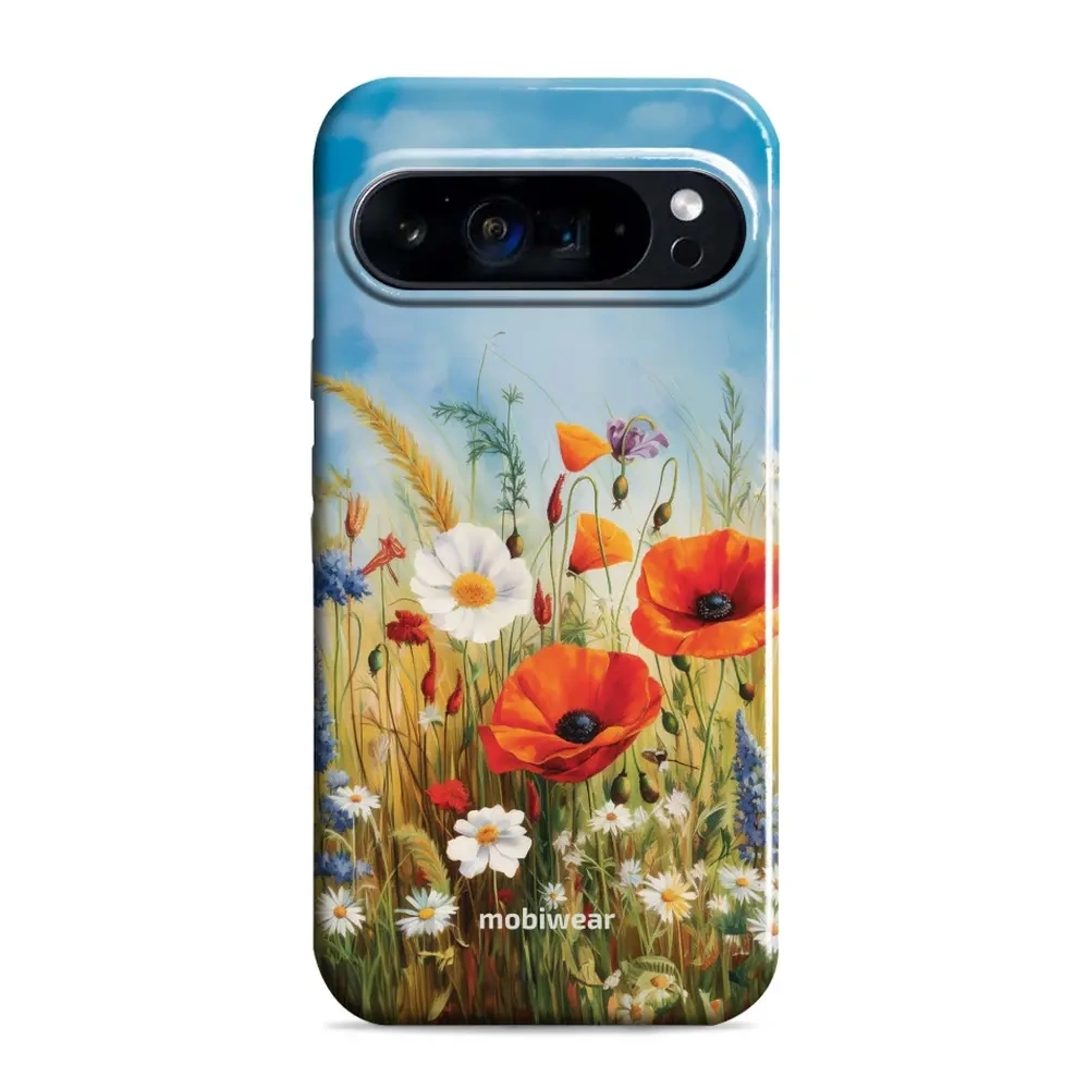 Image of Etui ochronne do Google Pixel 9 Pro, Mobiwear Elite Pro, łąkowe kwiaty