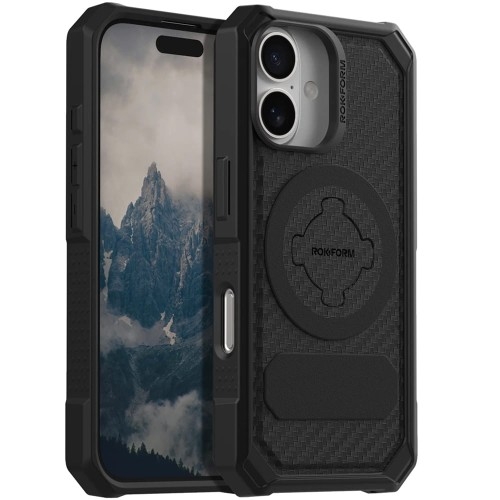 Image of Etui Rokform Rugged do iPhone 16, czarne