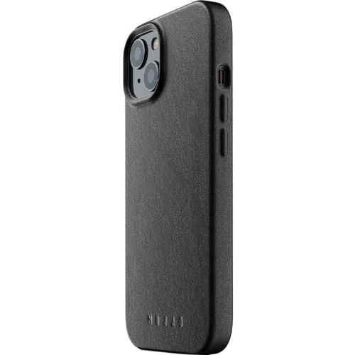 Image of Etui Mujjo Full Leather Case MagSafe do iPhone 15, czarne