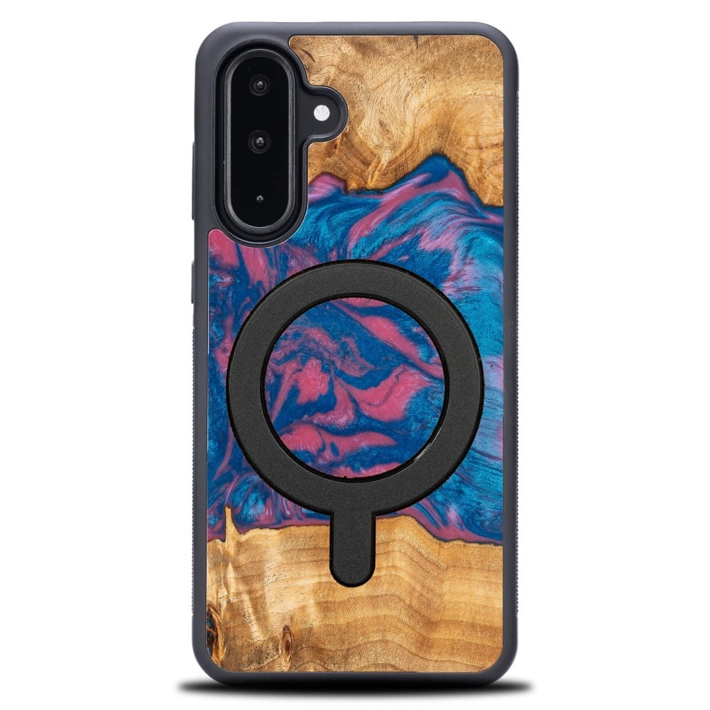 Image of Drewniane etui do Galaxy A36 5G, Bewood Unique Neons Vegas do MagSafe