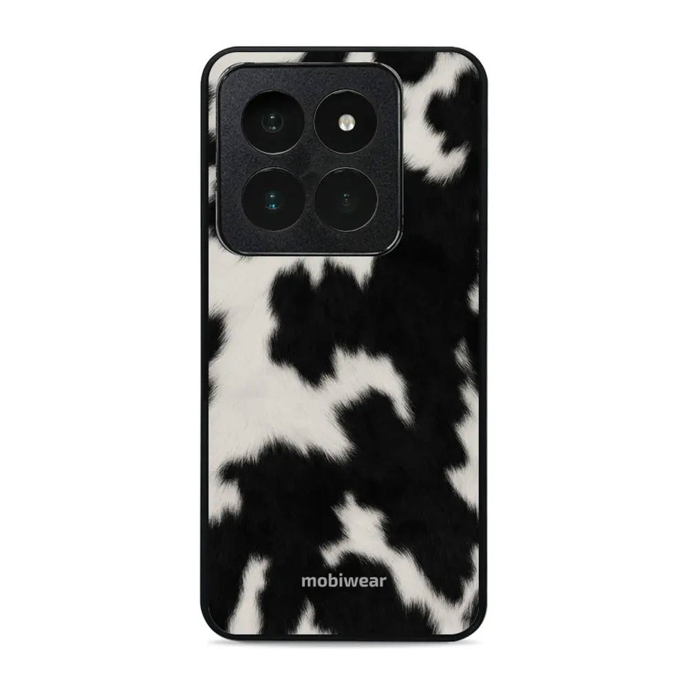 Etui ochronne do Xiaomi 14 Pro, Mobiwear Glossy Case, krowie futerko
