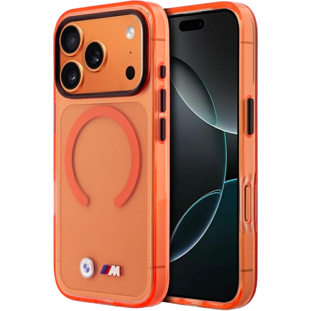 Etui BMW IML Print do iPhone 17 Pro Max do MagSafe, pomarańczowe