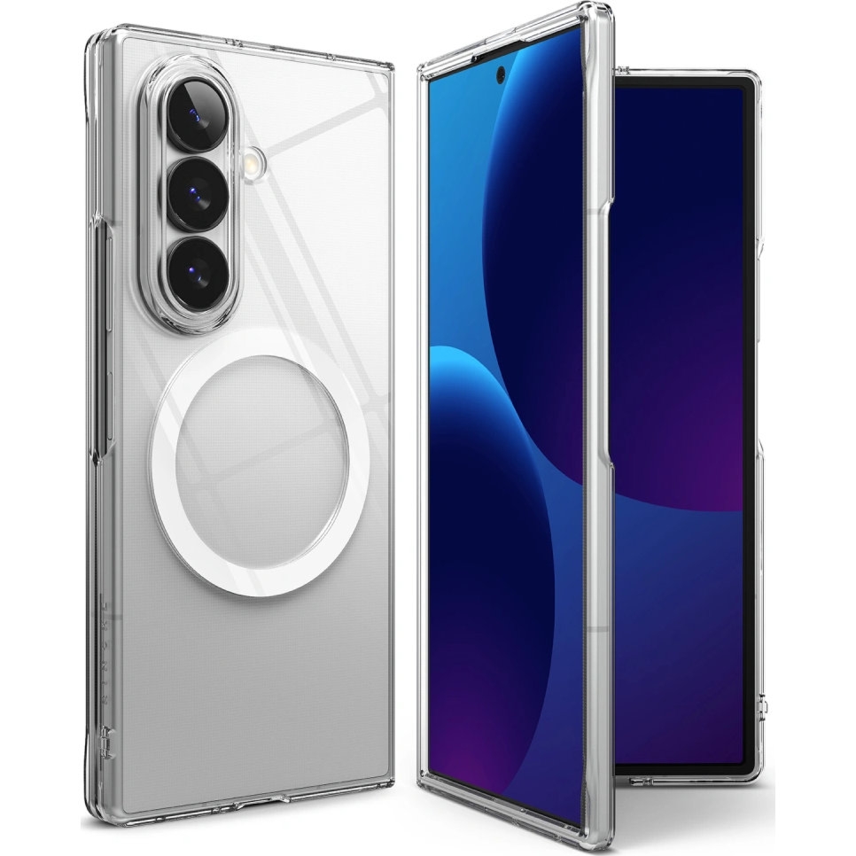 Etui Ringke Slim Magnetic do MagSafe do Galaxy Z Fold8 Ultra, przezroczysto-białe
