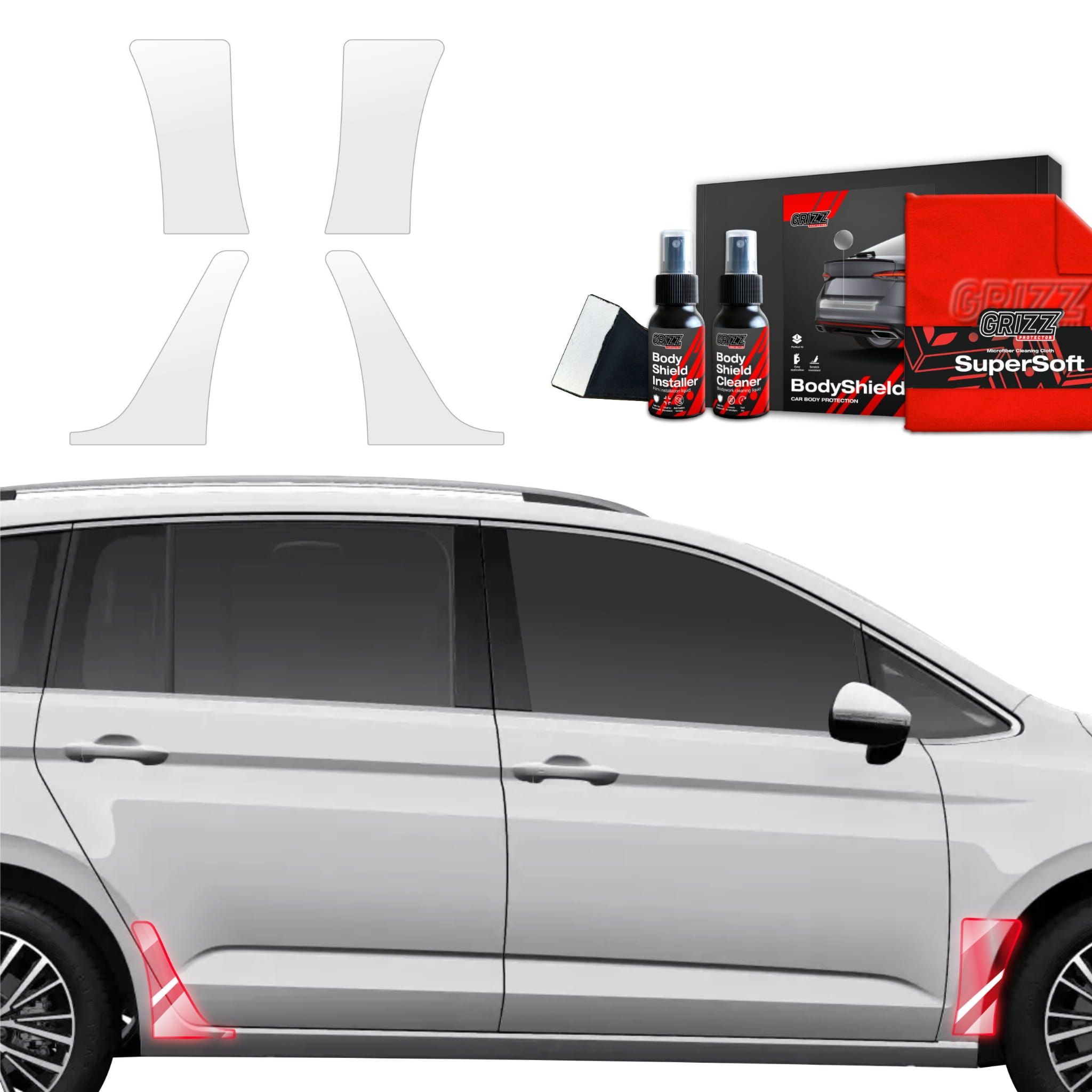 4w1 Folia ochronna Grizz Protector na nadkola do Volkswagen VW Touran (2024-2026)
