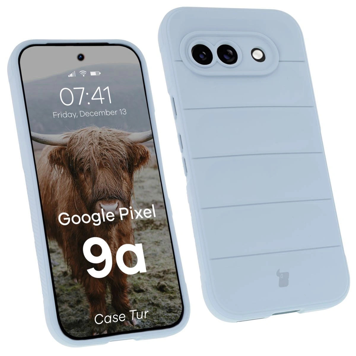 Pancerne etui Bizon Case Tur do Google Pixel 9a, jasnoniebieskie