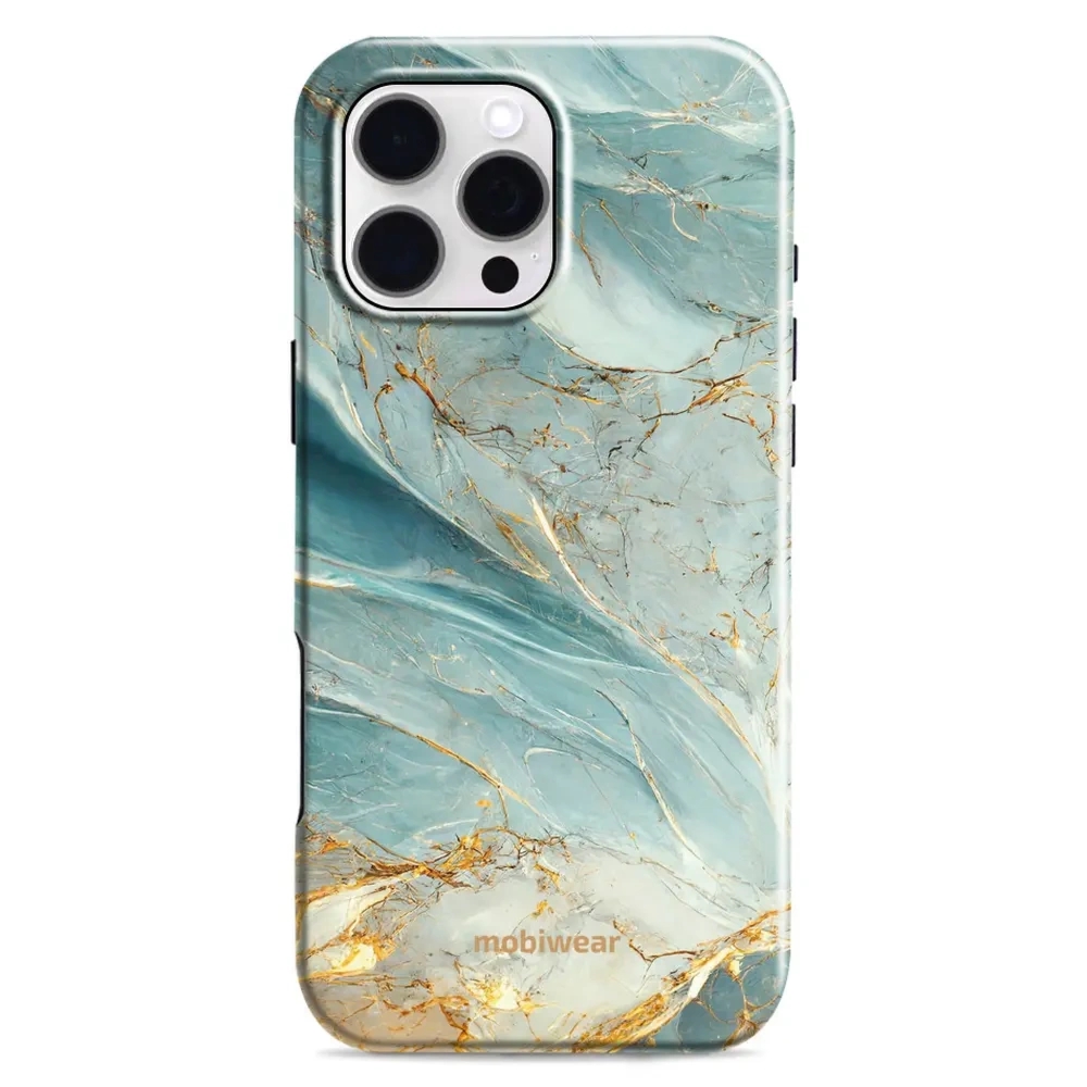 Etui ochronne do iPhone 16 Pro Max, Mobiwear Elite Pro, żyła lazuru