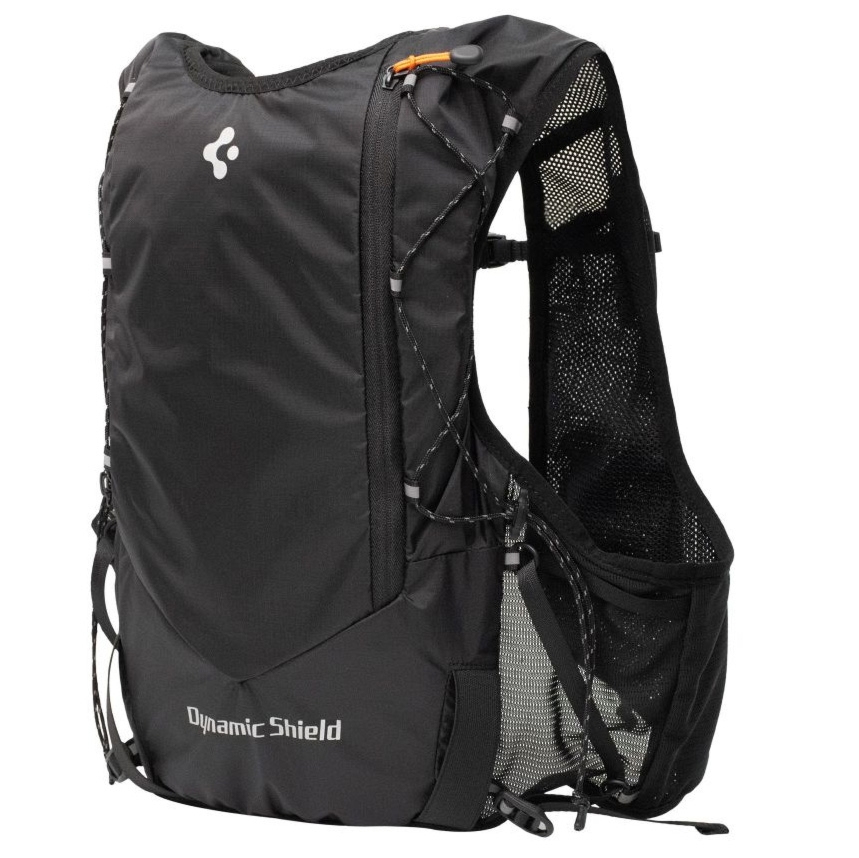 Kamizelka do biegania, Spigen A721 Dynamic Shield Running Vest Active M-L + Soft Flask, czarna