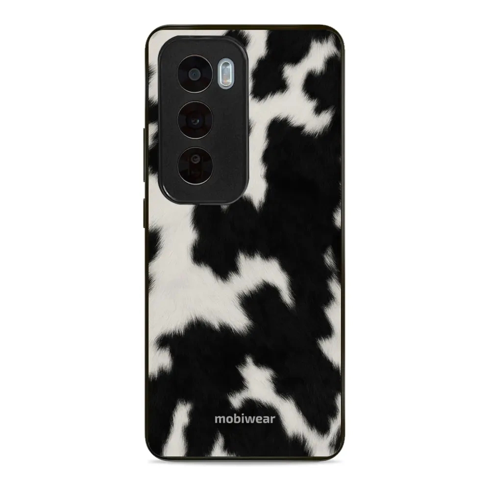 Etui ochronne do Oppo Reno 12 Pro, Mobiwear Glossy Case, krowie futerko