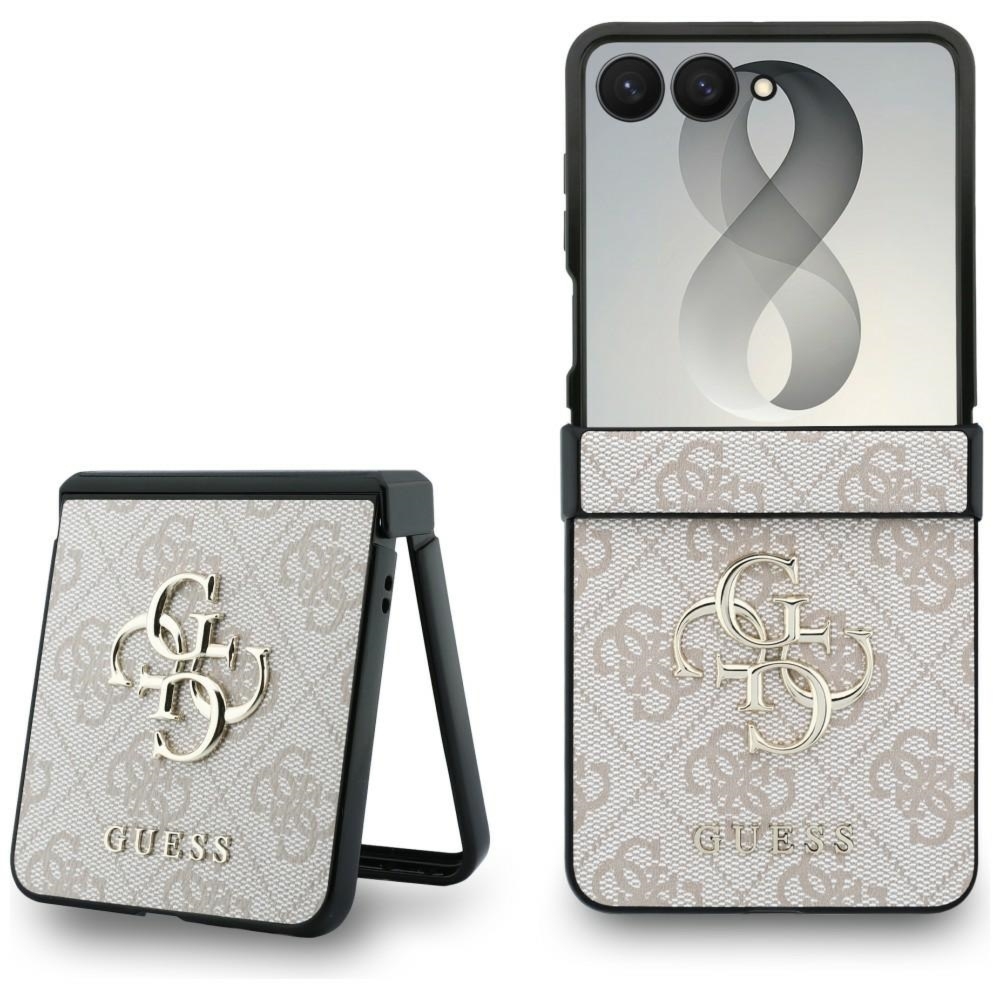 Etui Guess Hardcase 4G Big Metal Logo do Galaxy Z Flip8, różowe