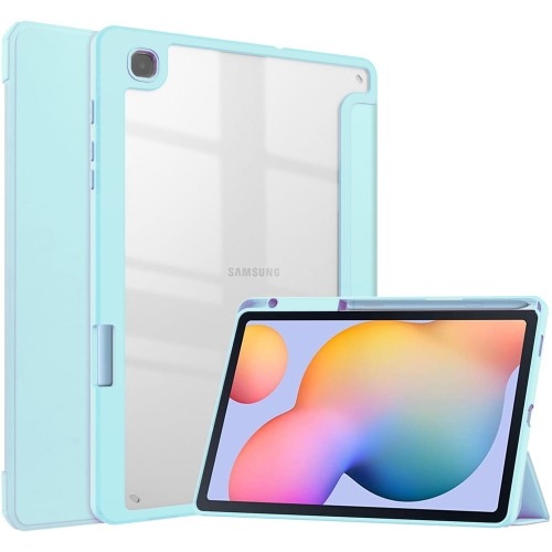 Image of Etui Bizon Case Tab Clear Matt do Galaxy Tab S6 Lite 2024/2022/2020, błękitne