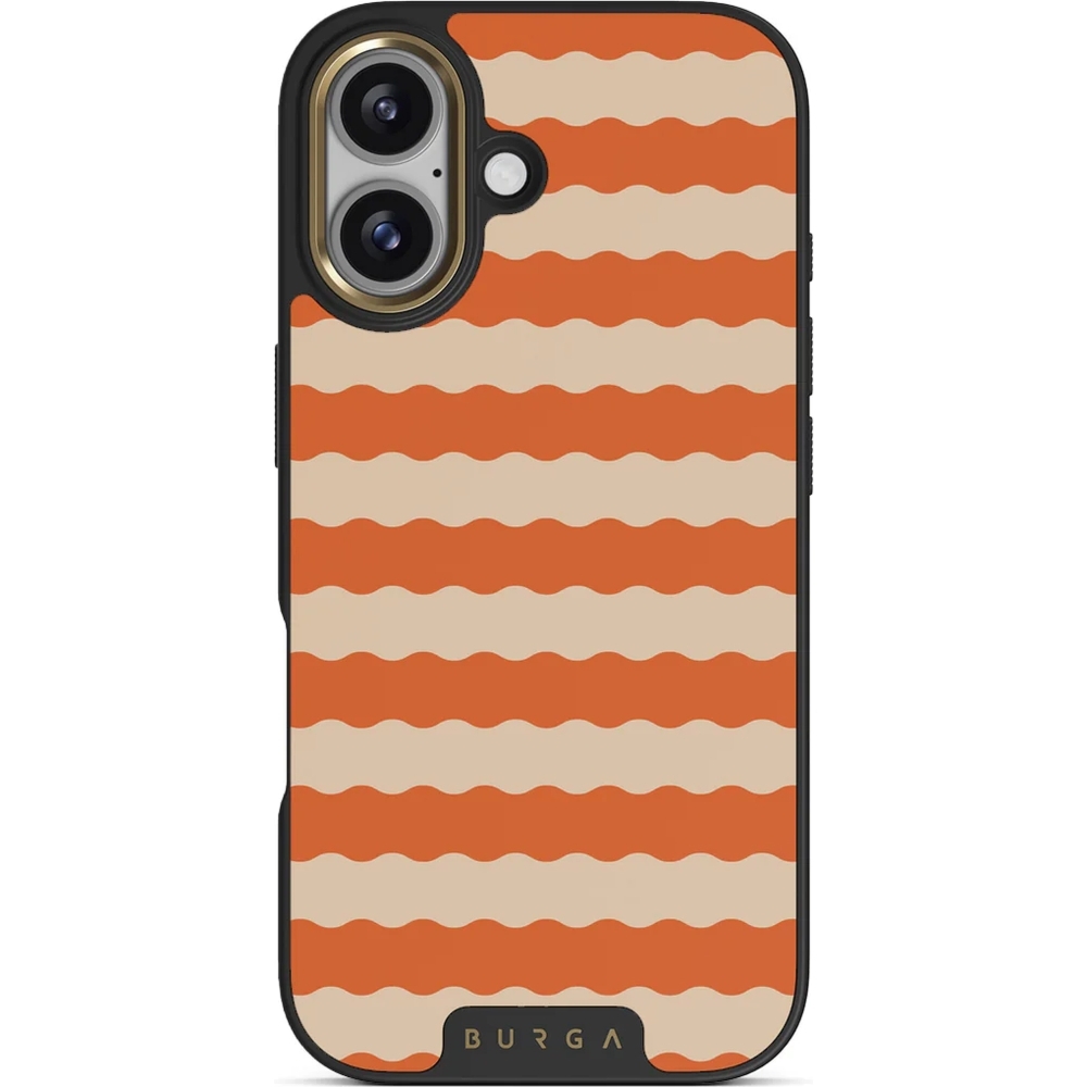 Etui Burga Elite Dark MagSafe do iPhone 17, Papaya Gold