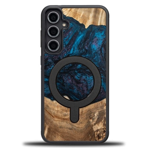 Image of Drewniane etui do Galaxy S23 FE, Bewood Unique Planets Neptun do MagSafe