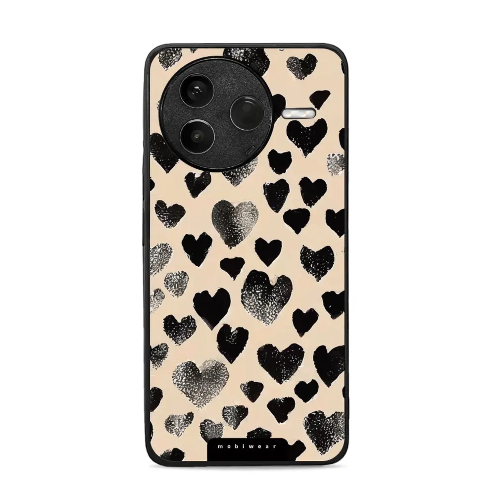 Etui ochronne do Xiaomi POCO F7 Pro, Mobiwear Glossy Case, beżowa miłość