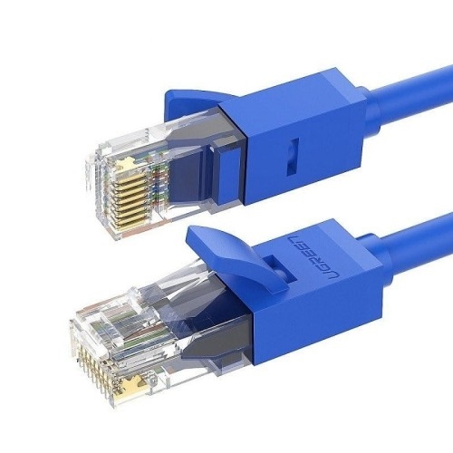 Image of Kabel sieciowy Ethernet Patchcord Ugreen RJ45 Cat 6 UTP, 1000Mbps, 3m, niebieski