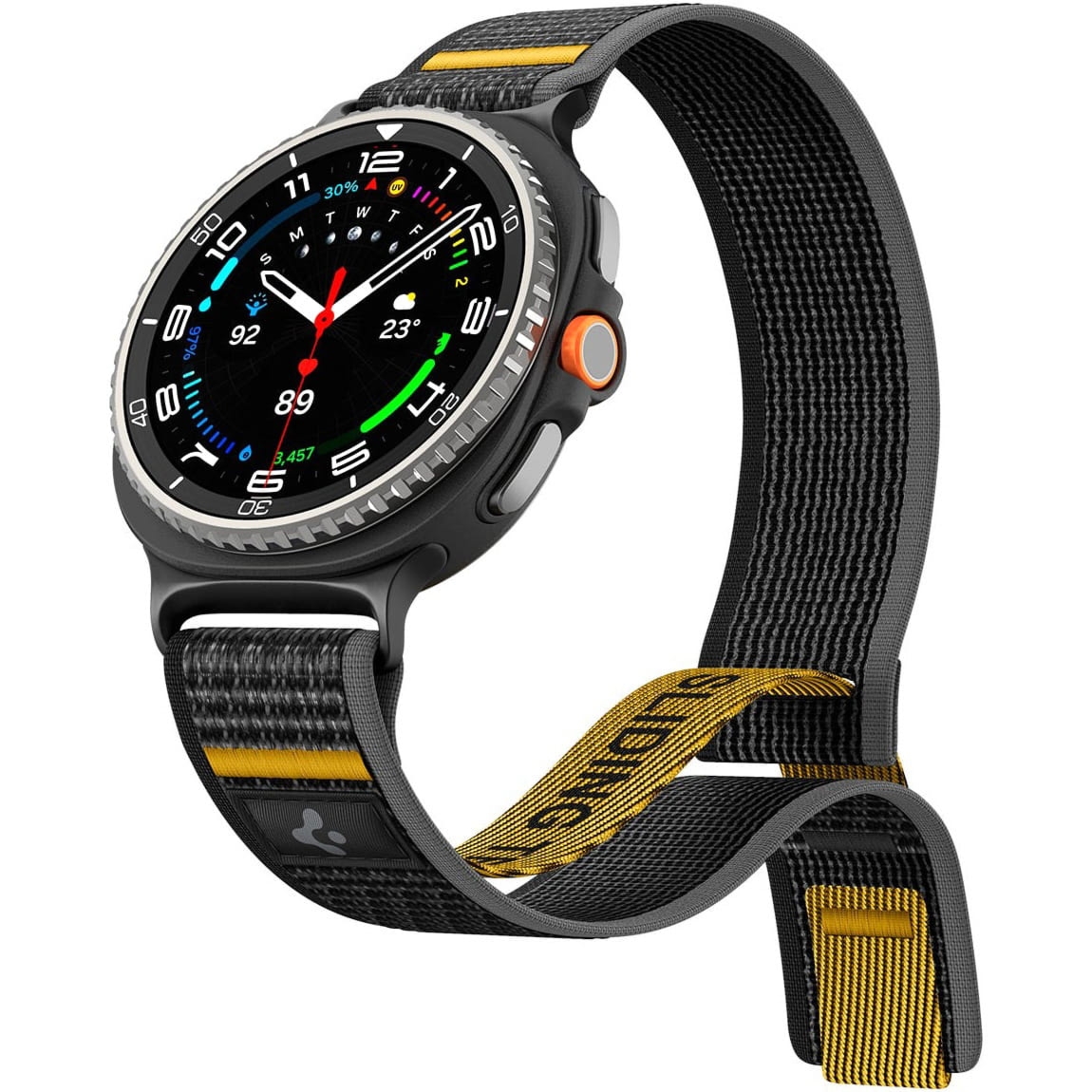 Pasek Spigen Athlex Air do Galaxy Watch 8 / 8 Classic, czarny