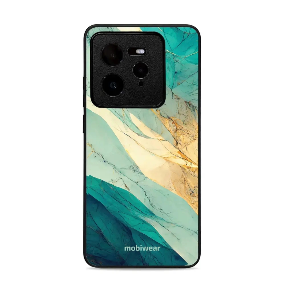 Etui ochronne do Realme GT 7 Pro, Mobiwear Glossy Case, turkusowy marmur