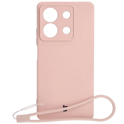 Image of Etui Bizon Case Silicone Sq do Xiaomi Redmi Note 13 5G, jasnoróżowe