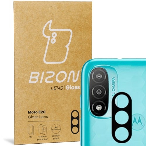 Image of Szkło na aparat Bizon Glass Lens dla Moto E20, 2 sztuki