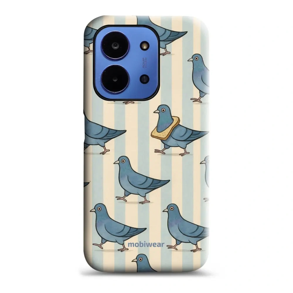 Etui ochronne do Xiaomi Redmi 15C 4G, Mobiwear Elite Pro, błękitne gołębie