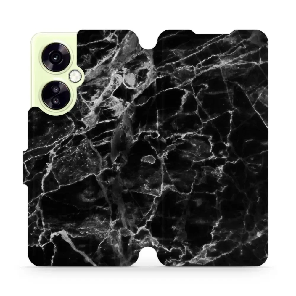 Etui z klapką do OnePlus Nord CE 3 Lite, Mobiwear Book, czarny marmur