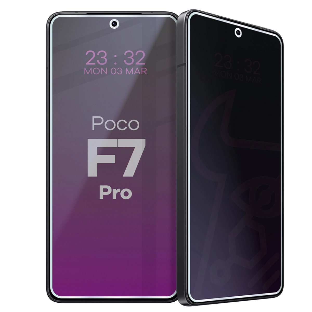 Prywatyzujące szkło hybrydowe Bizon Hybrid Shadow do Xiaomi POCO F7 Pro, matowe