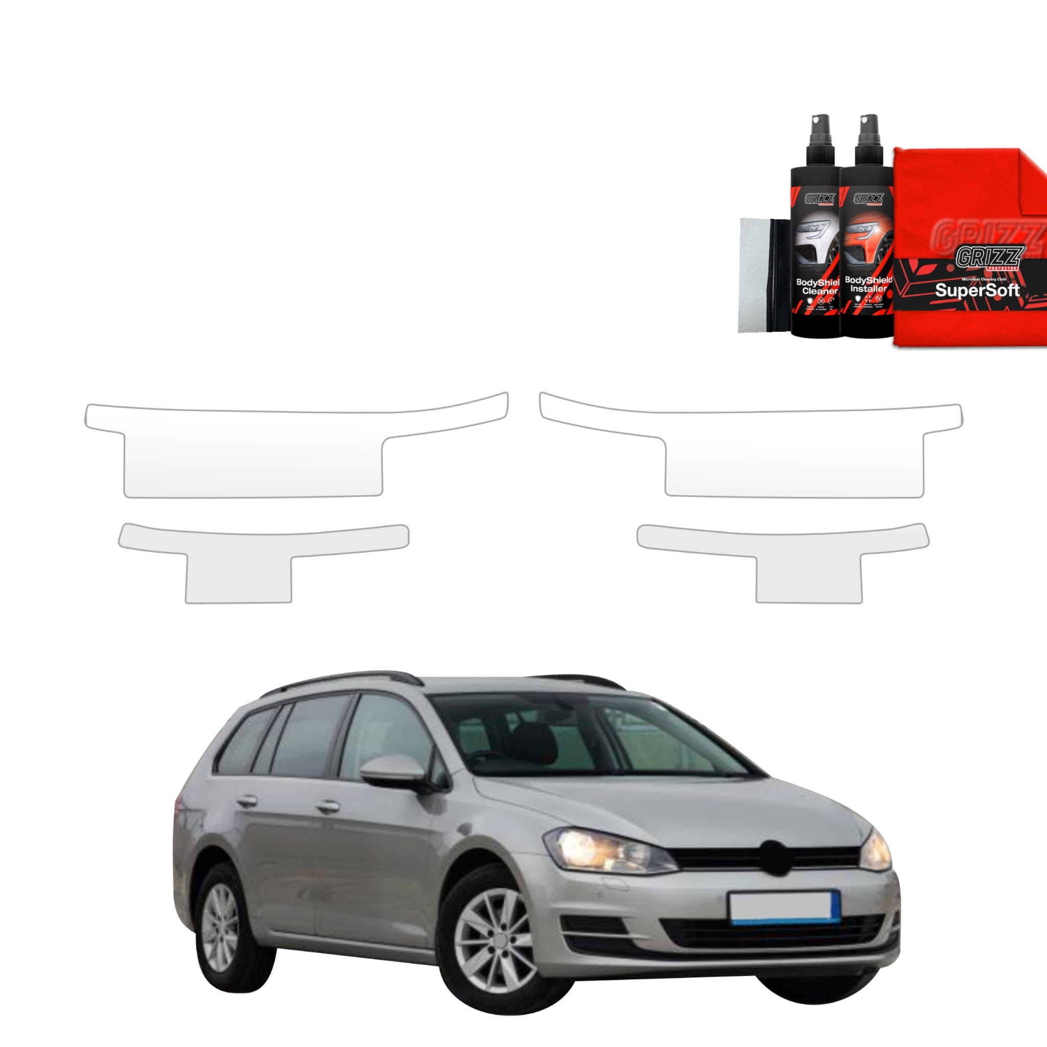 4w1 Folia ochronna na progi Grizz Protector do Volkswagen Golf 7 Variant (2013-2020)