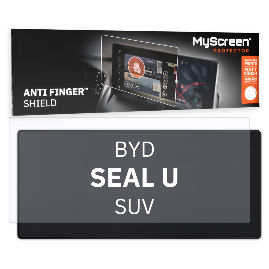Folia samochodowa na wirtualny kokpit, MyScreen Anti Finger Shield do BYD SEAL U DM-i I (2024-2026), matowa